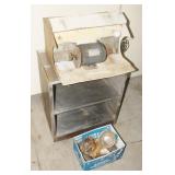 Bench Grinder Buffer with Filter & Stand