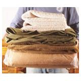 Three Vtg Military  Blankets & Three Small Rugs