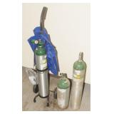Oxygen Bottles with Rolling Dolly