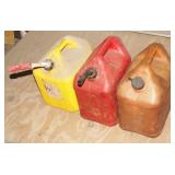 Three Gas Cans