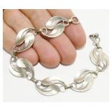 6.5" Vintage Beau Sterling Silver Bracelet 10.4g
