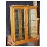 Small Mirrored Curio, One Corner Chewed