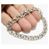 7" Sterling Silver Bracelet 9.7g