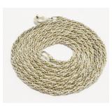 24" Italian Sterling Silver Necklace 3.5g