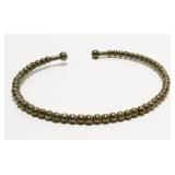 Beaded Sterling Silver Cuff Bracelet 4.3g