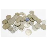 Grouping of Assorted Foreign Coins 9.3oz