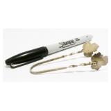 Small Vintage Sterling Silver Tongs 8.3g