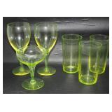 Vintage Uranium Glass Glassware