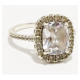 Sterling Silver Gemstone Ring Sz 10 4.3g