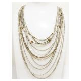 (13) Sterling Silver Necklaces 46.5g