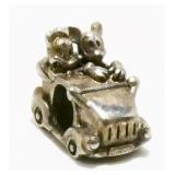 Sterling Silver Minnie & Mickey Mouse Charm 3.4g
