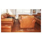 Four Piece Broyhill Leather Couch & Loveseat Set*