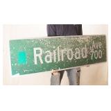 Railroad Avenue Street Sign