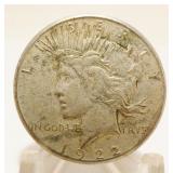 1922-S Peace Dollar Silver Coin