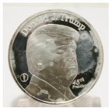 Donald J. Trump 1ozt .999 Fine Silver Round