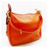 Coach Orange Leather Shoulder Bag