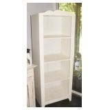 63" White Storage Shelf