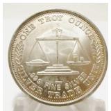 Silver Trade Unit 1ozt .999 Fine Silver Round
