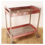 Vintage Snap-On Two Shelf Rolling Cart