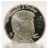 Donald J. Trump 1ozt .999 Fine Silver Round
