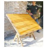 Large Rustic Wood Drafting Table