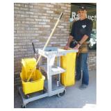 Rubbermaid Rolling Housekeeping Cart