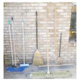 Assorted Brooms & Soft Sweepers