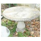 Large Heavy 42" Round Concrete Outdoor Table