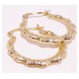 Small 10K Y Gold Hoop Earrings .5g