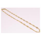 18K Y Gold Link Necklace 15" 5.5g***