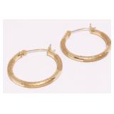 Small 14K Y Gold Hoop Earrings .8g