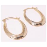 Petite 10K Y Gold Hoop Earrings .5g