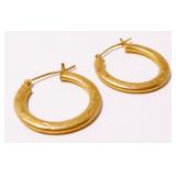 Medium 14K Y Gold Hoop Earrings 1.2g
