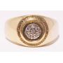 10K Y Gold & Diamond Ring Size 10 3.8g