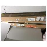 5 vinyl mini blinds 2 damaged