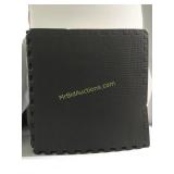 18 black interlocking floor pads
