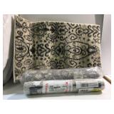 3 new small rugs one is 100 dollar bill
