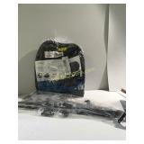 5 brown curtain rods & 1 heated seat