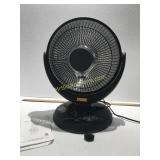 Infrared Oscillating Dish Heater - Powered On