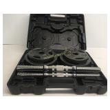 Fitness Gear 40 lbs Adjustable Dumbbell Set