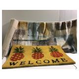 Runner rug and welcome mat