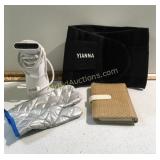 Sz. M back brace, steam iron, steam