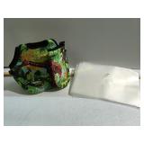 Giraffe lunchbox and plastic envelopes