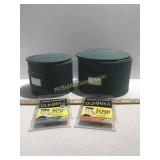 Two Zippered Hard Shelled China Protectors and 2