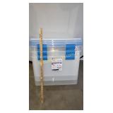 3 totes with 4 lids, 80 qt.