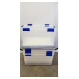 4 - 15 gal  Ziploc Weather Shield Boxes,