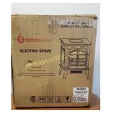 Bold Flame Electric Stove glossy red finish