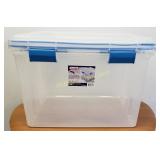 Sterilite 80 qt. Gasket box and office chair mat