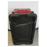 Rolling plastic tote