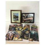 Comics and 2 pictures